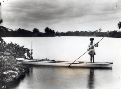 Indiens Séminoles dans un canoë - American Photographer